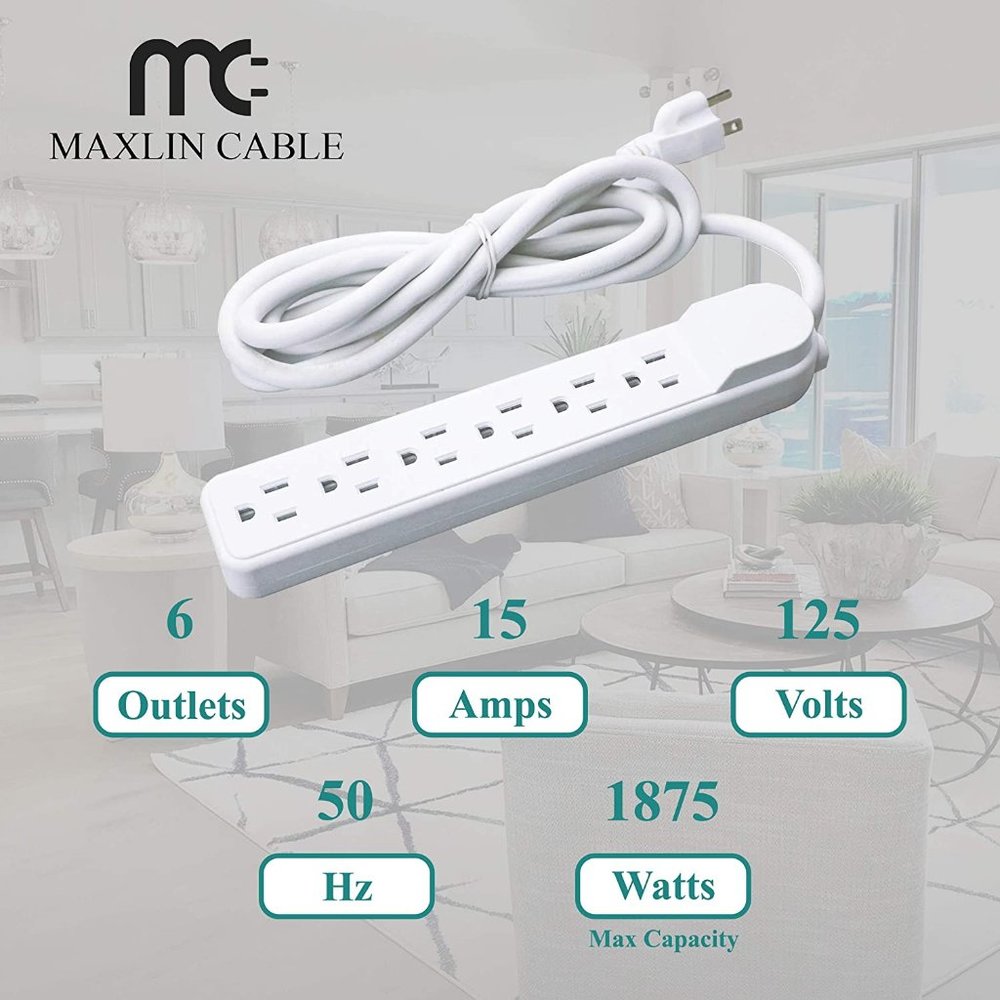 Maxlin 6 ft cable surge protector